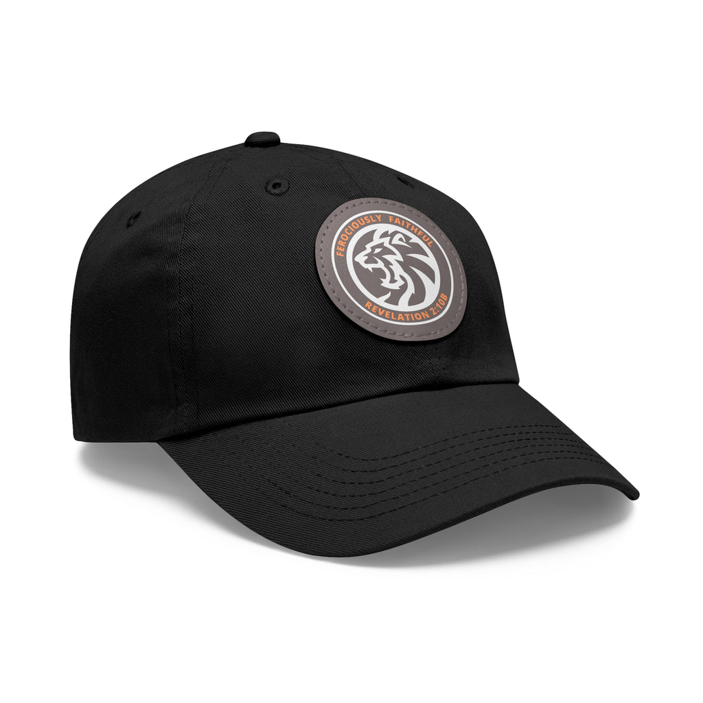 Lion Leather Patch Hat