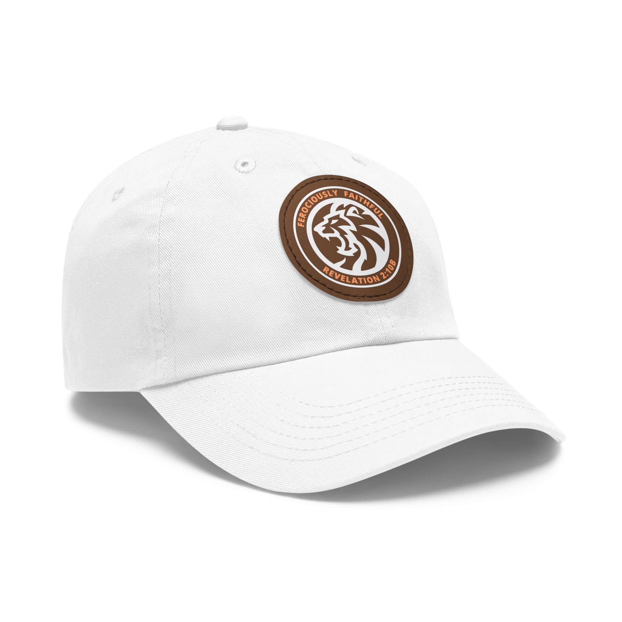 Lion Leather Patch Hat