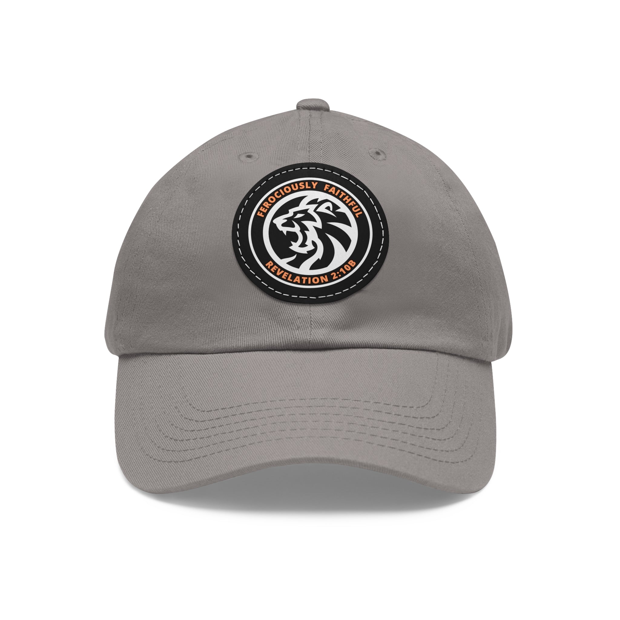 Lion Leather Patch Hat
