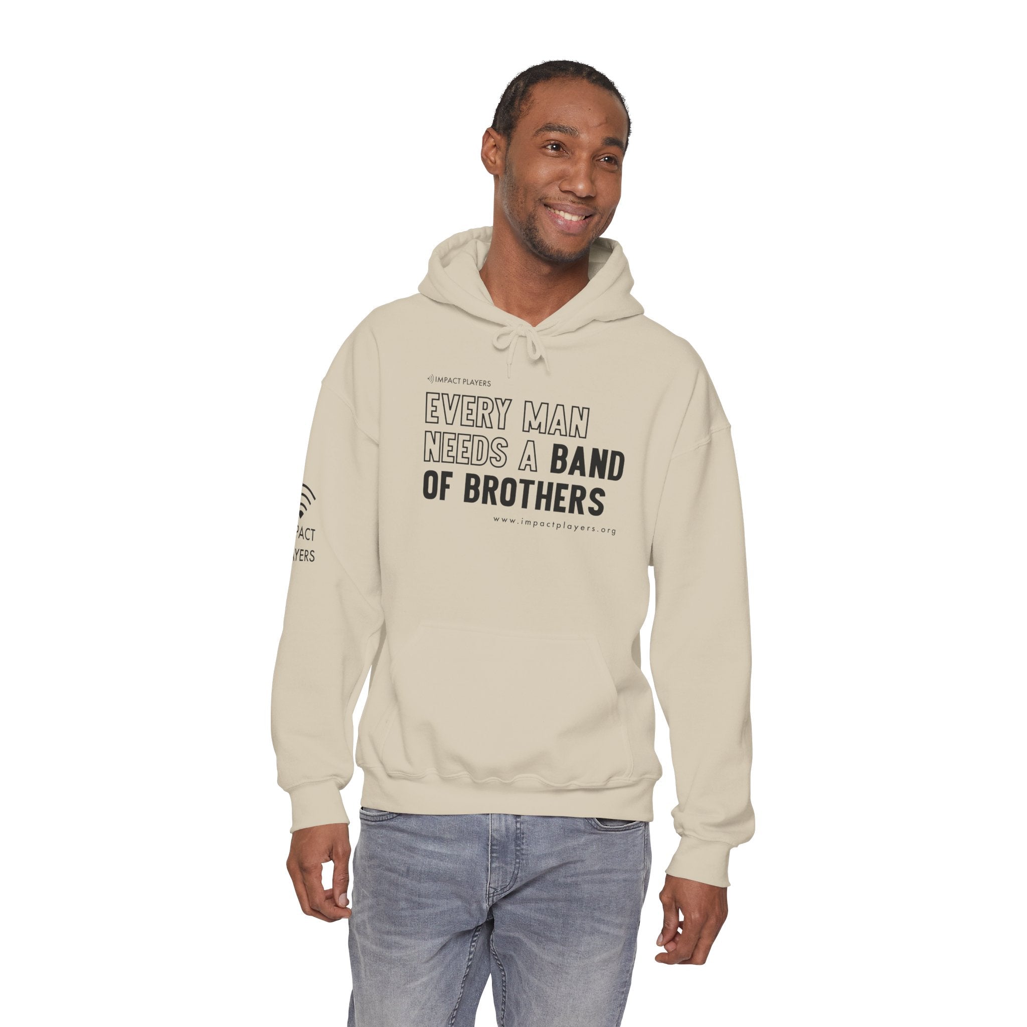 Every Man Needs a Band of Brothers Hoodie (Black Print)