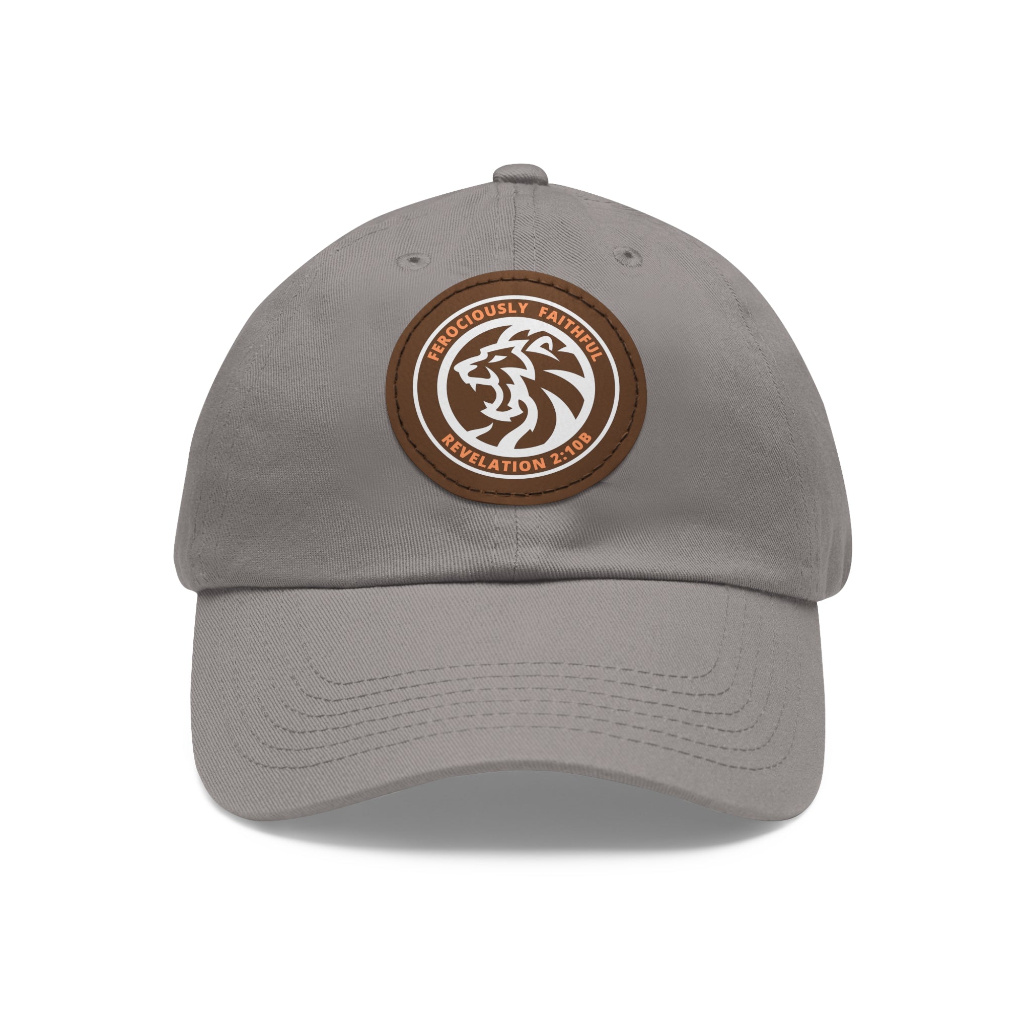 Lion Leather Patch Hat