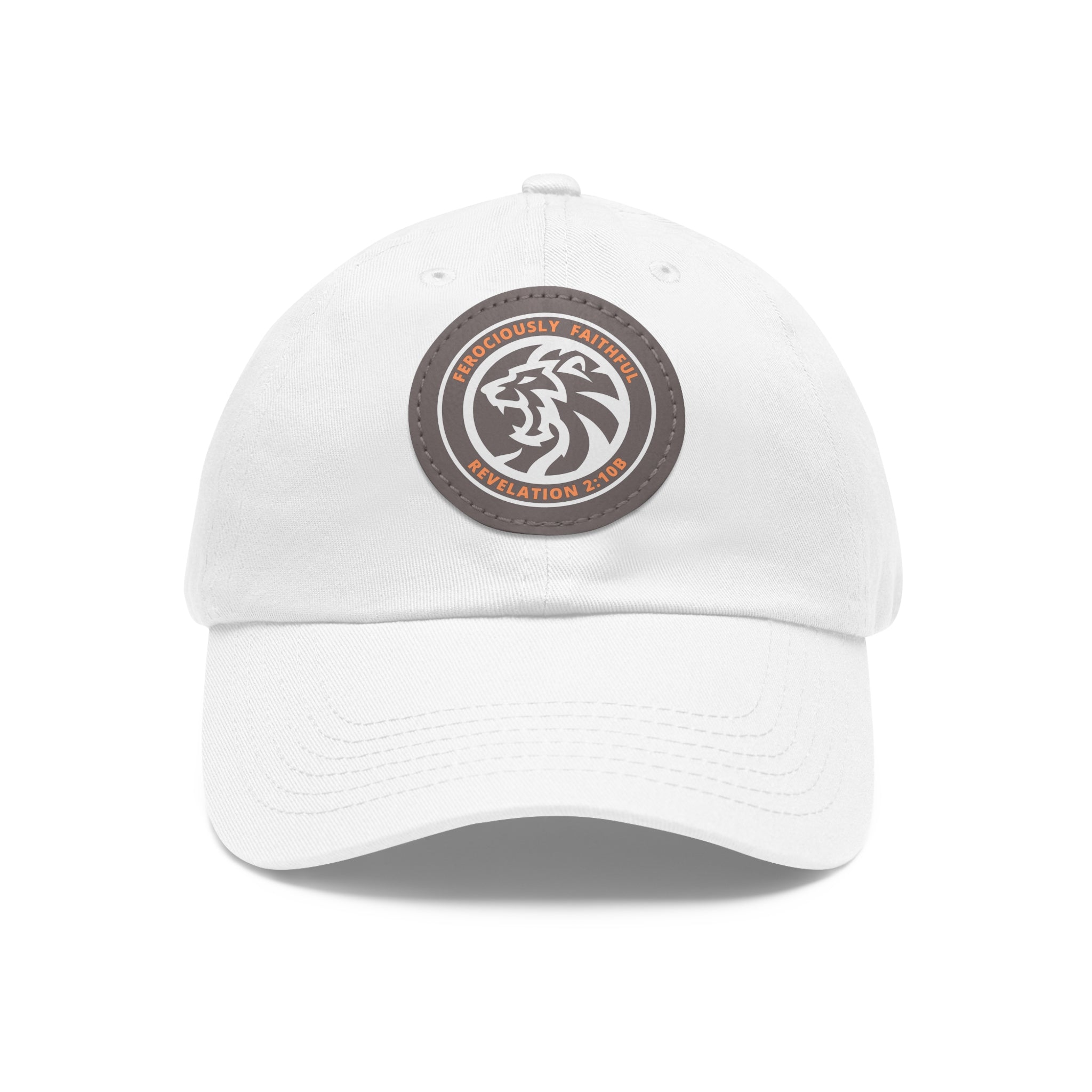 Lion Leather Patch Hat