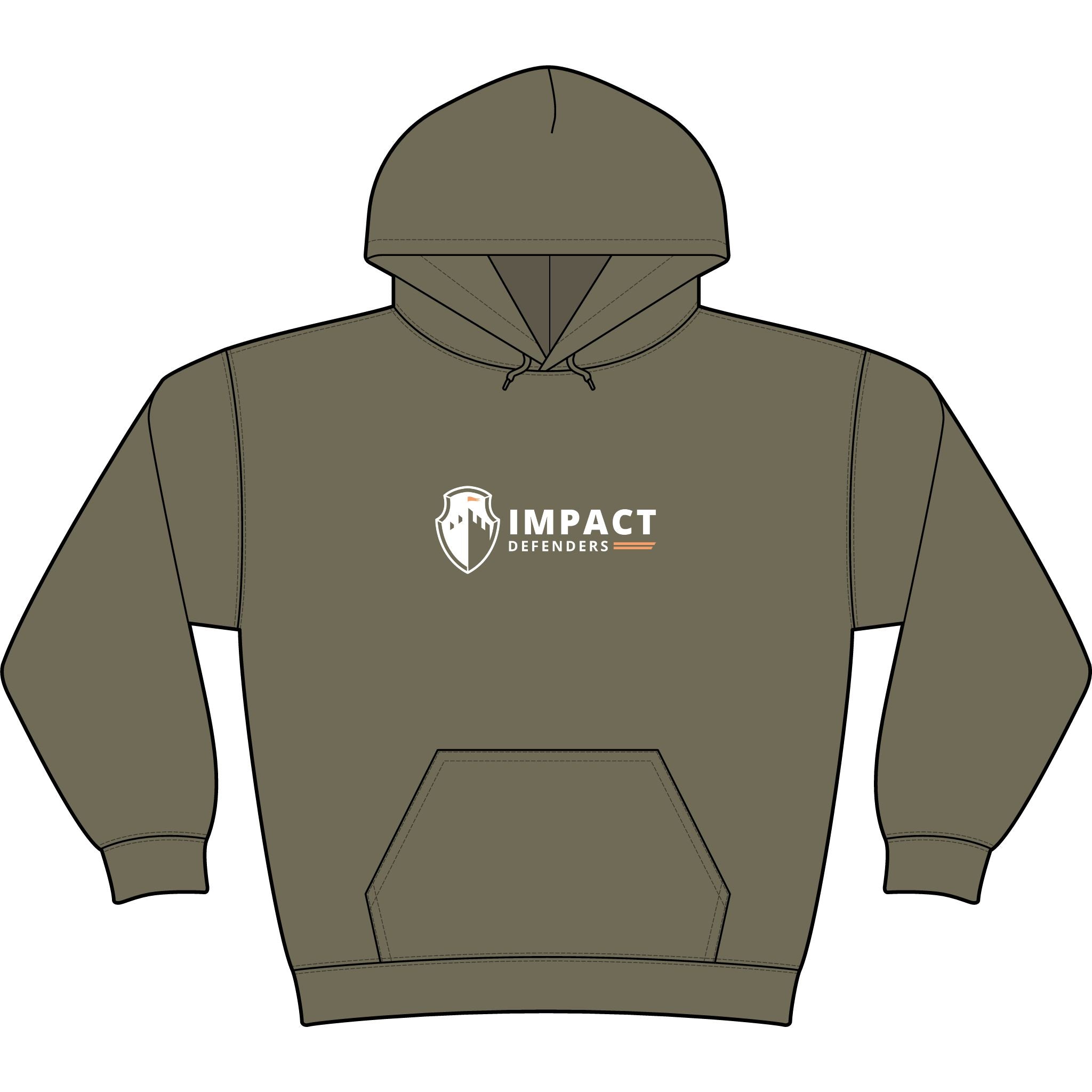 Impact Defenders Hoodie — Lightweight Logo Pullover