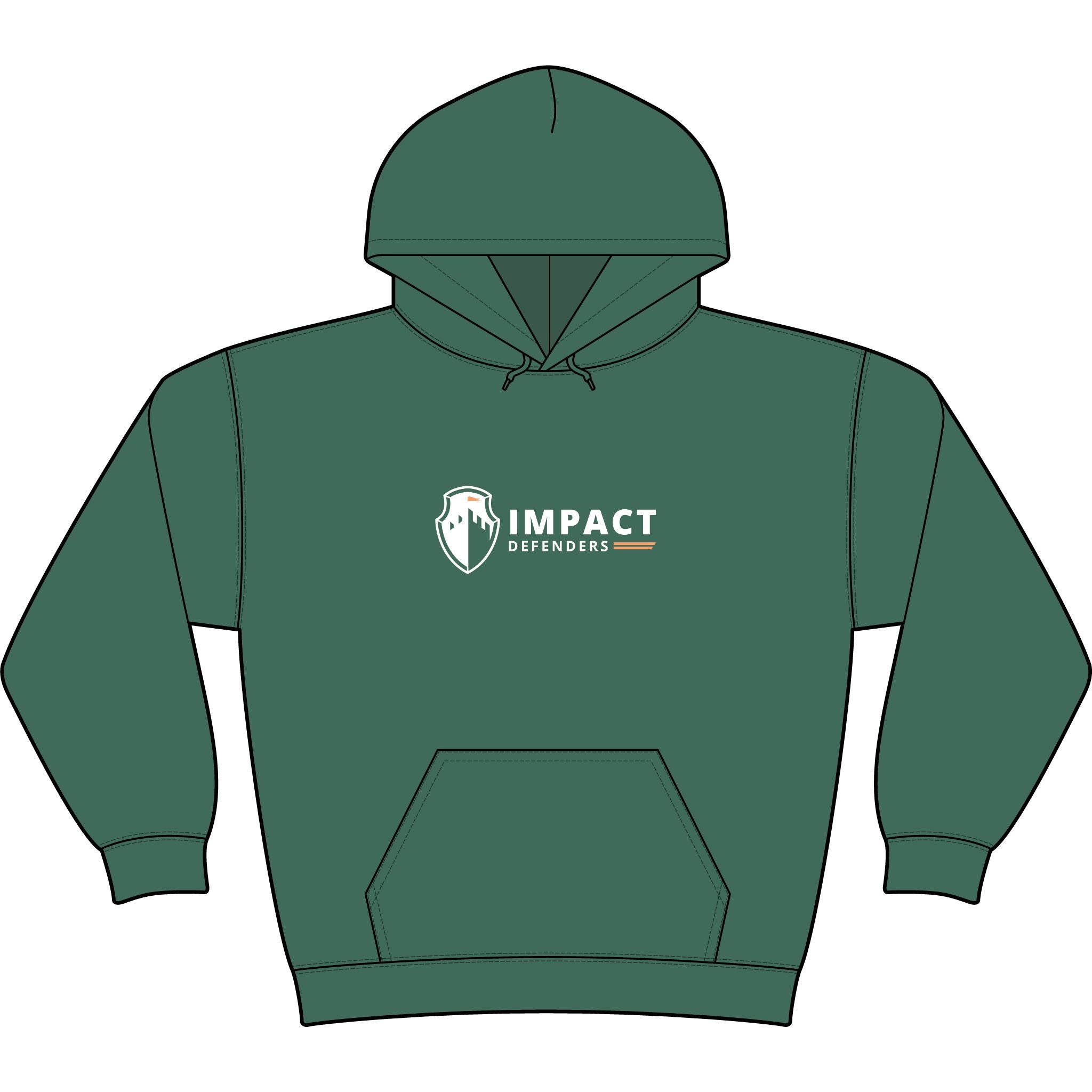 Impact Defenders Hoodie — Lightweight Logo Pullover