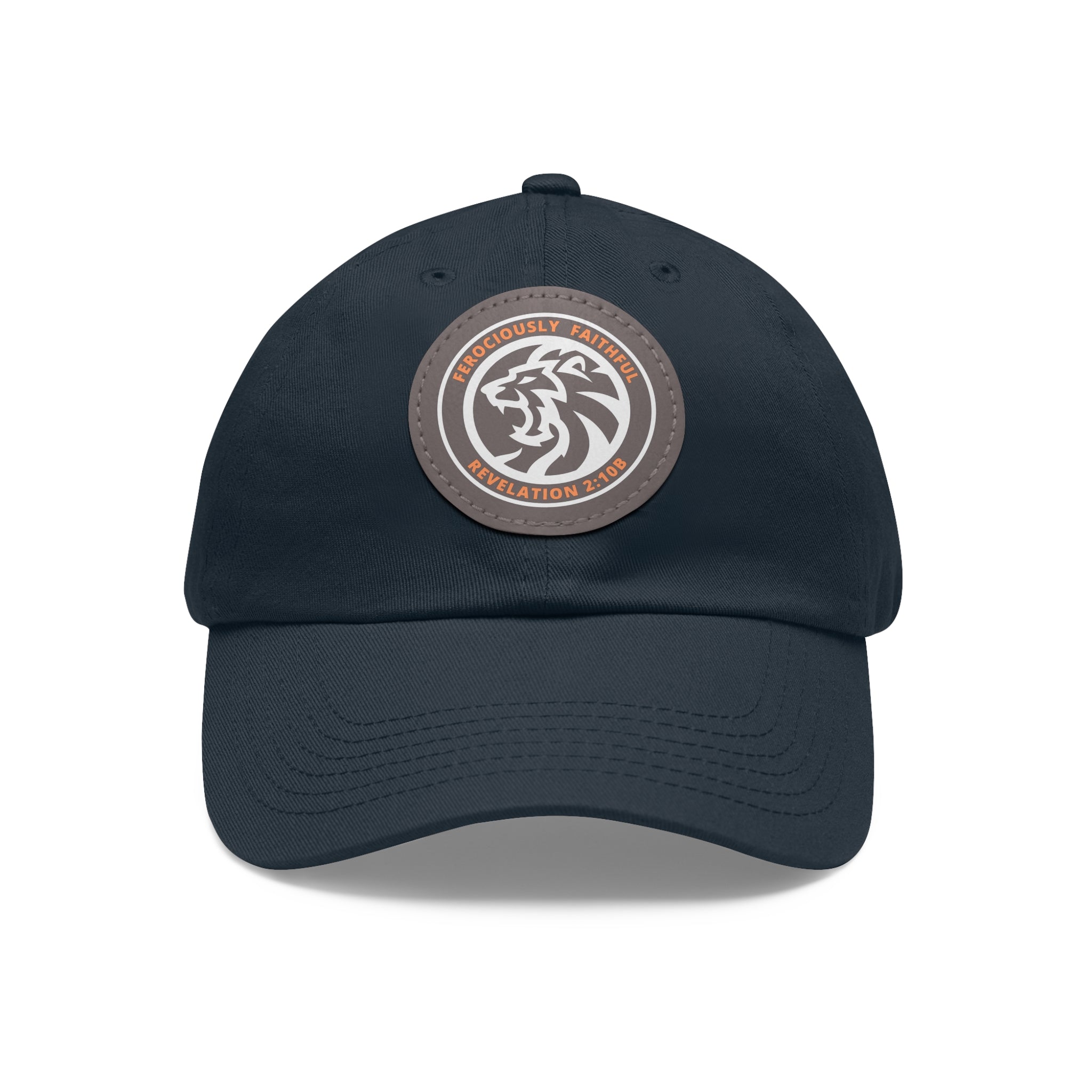 Lion Leather Patch Hat