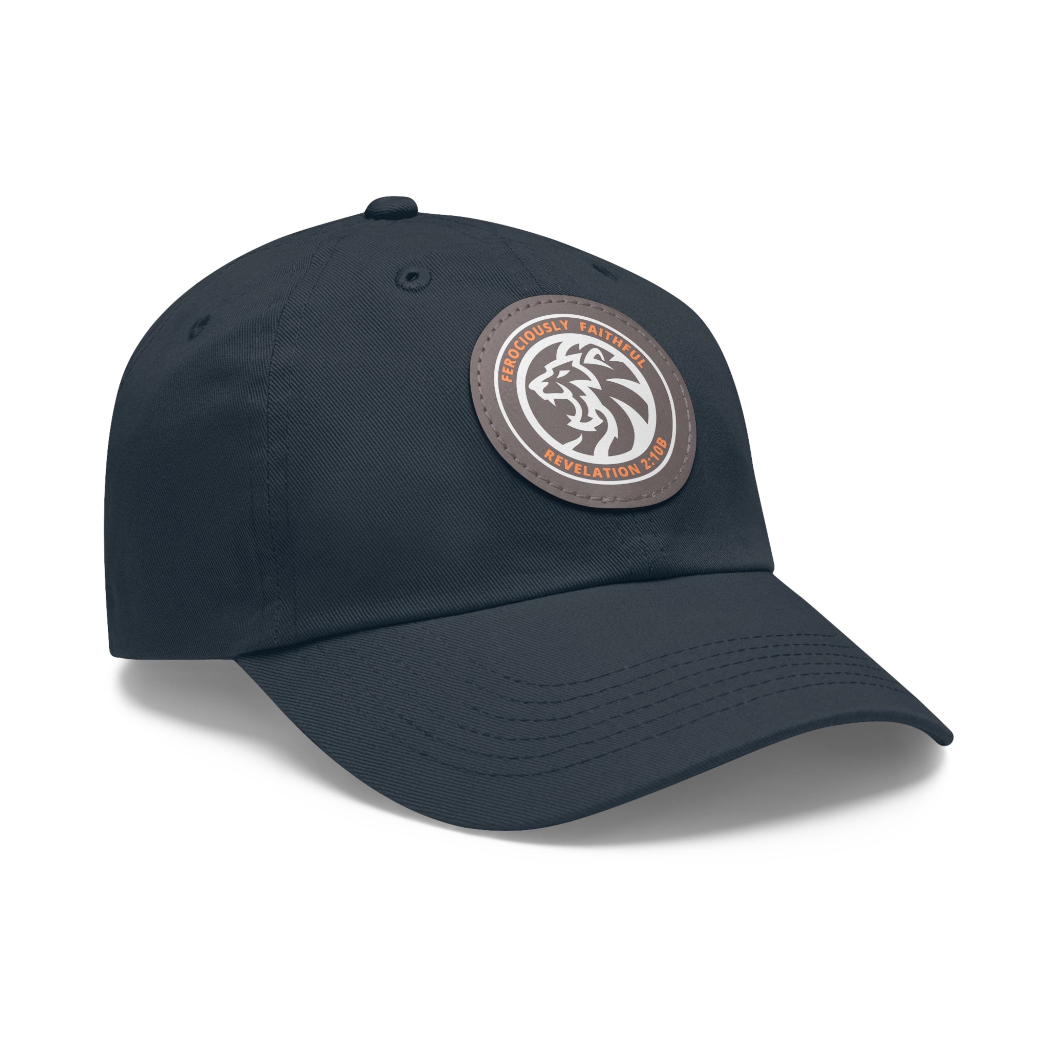 Lion Leather Patch Hat