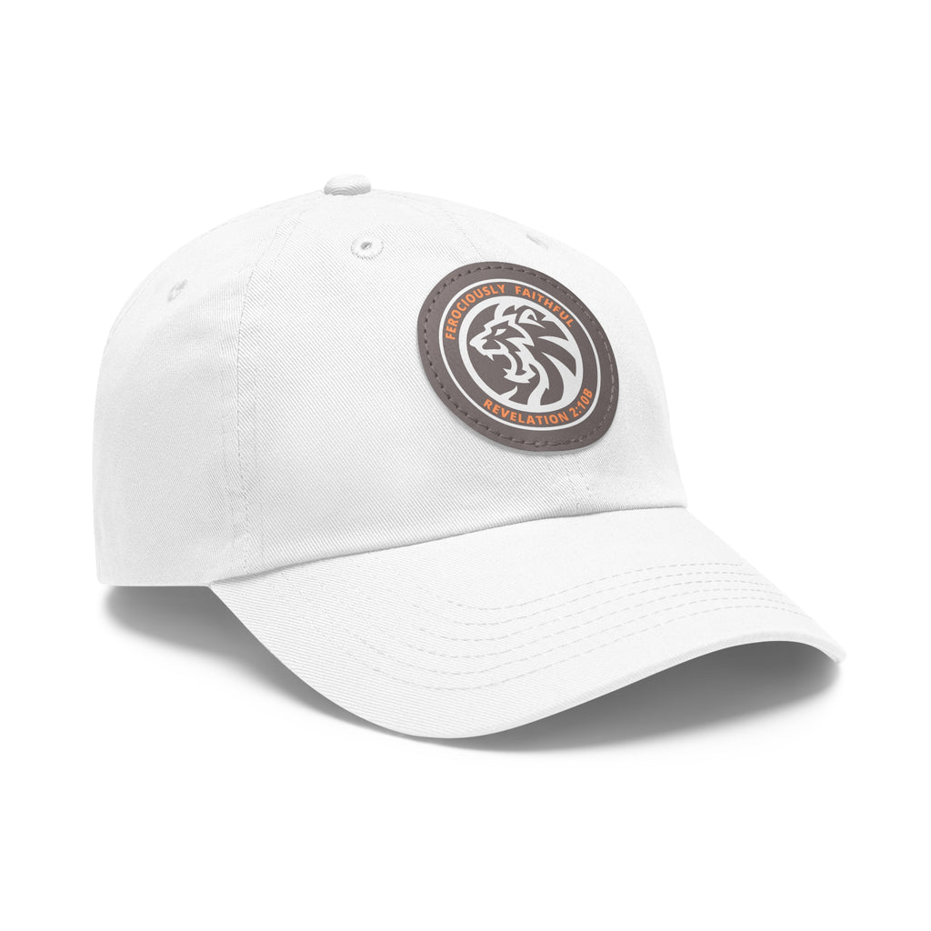 Lion Leather Patch Hat