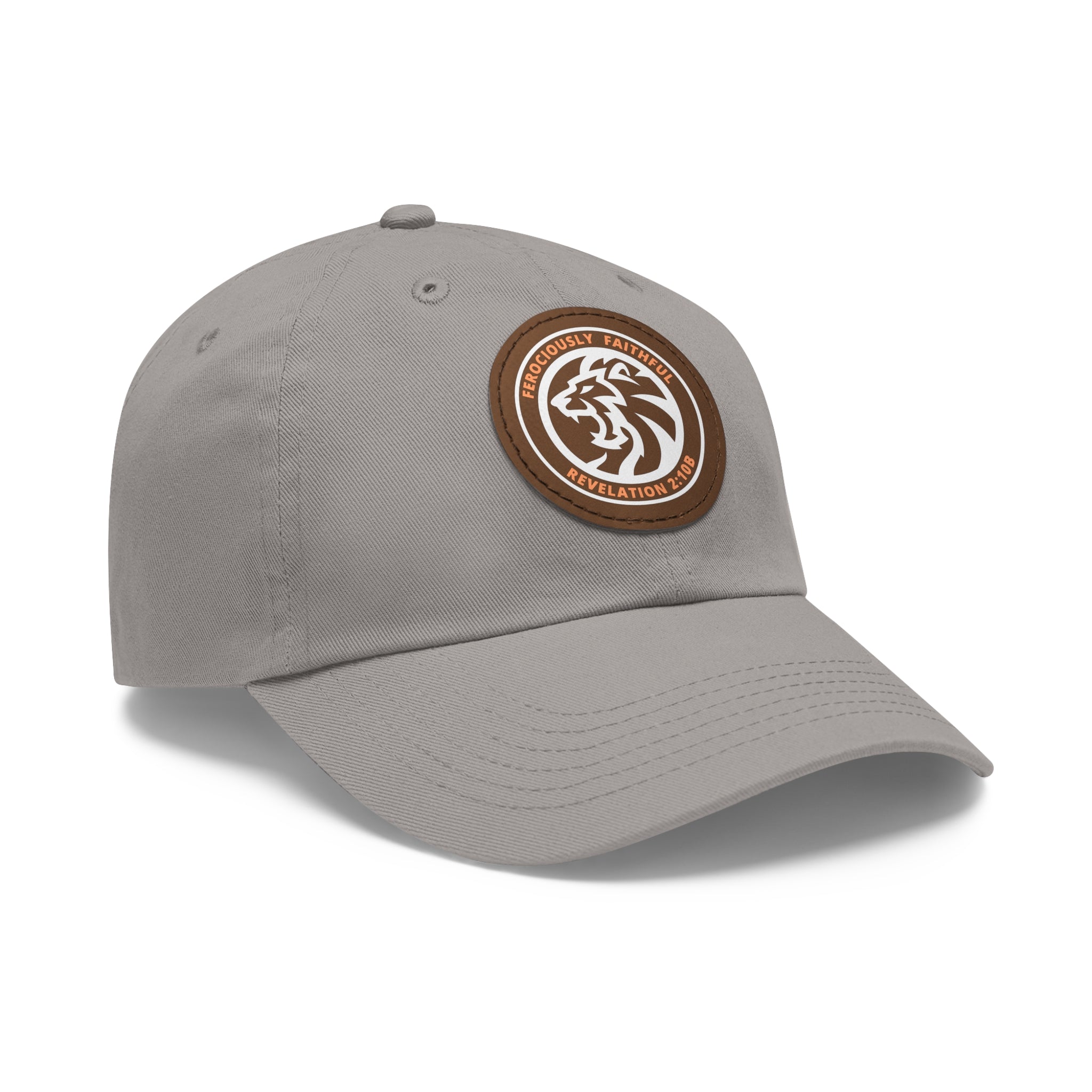 Lion Leather Patch Hat