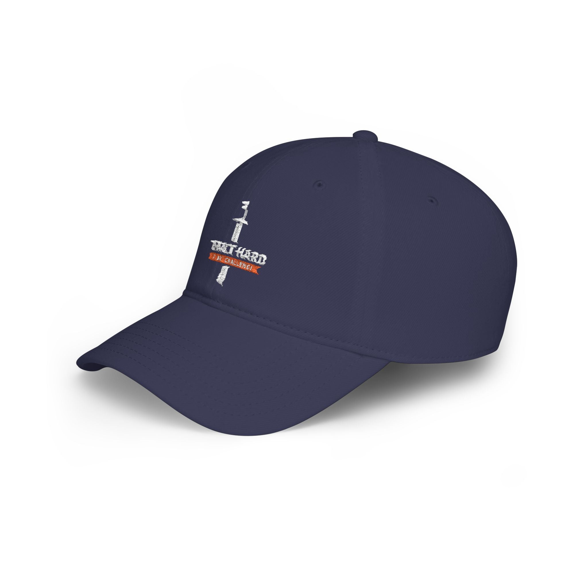 Impact Hard Navy Low Profile Baseball Cap — 'Impact Hard' Knife Logo Hat