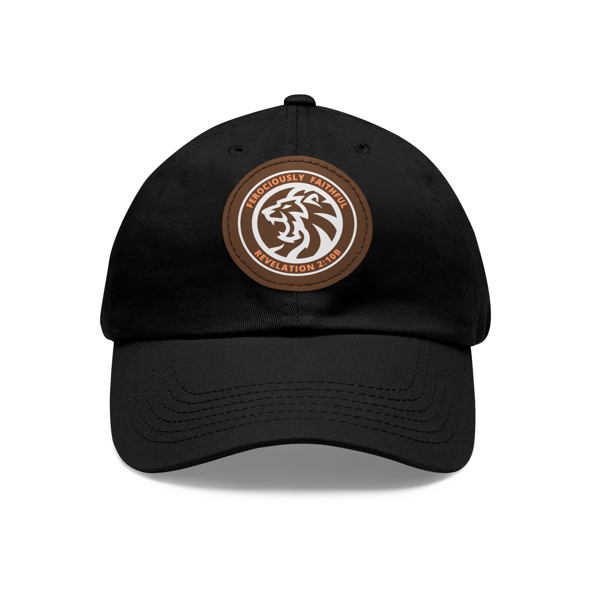 Lion Leather Patch Hat