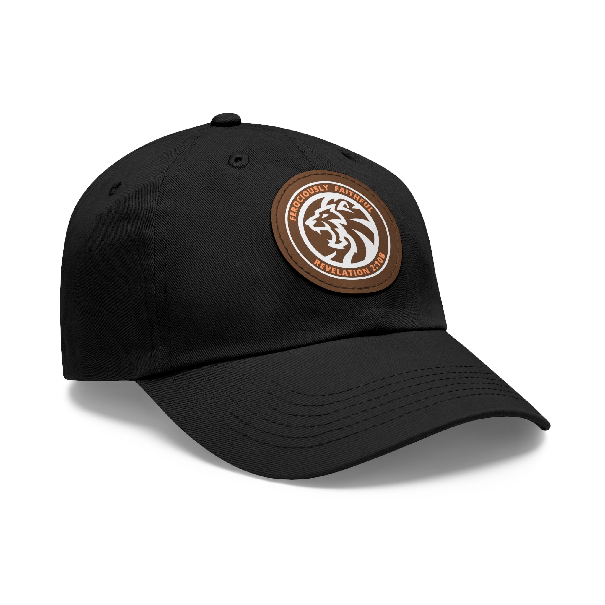Lion Leather Patch Hat