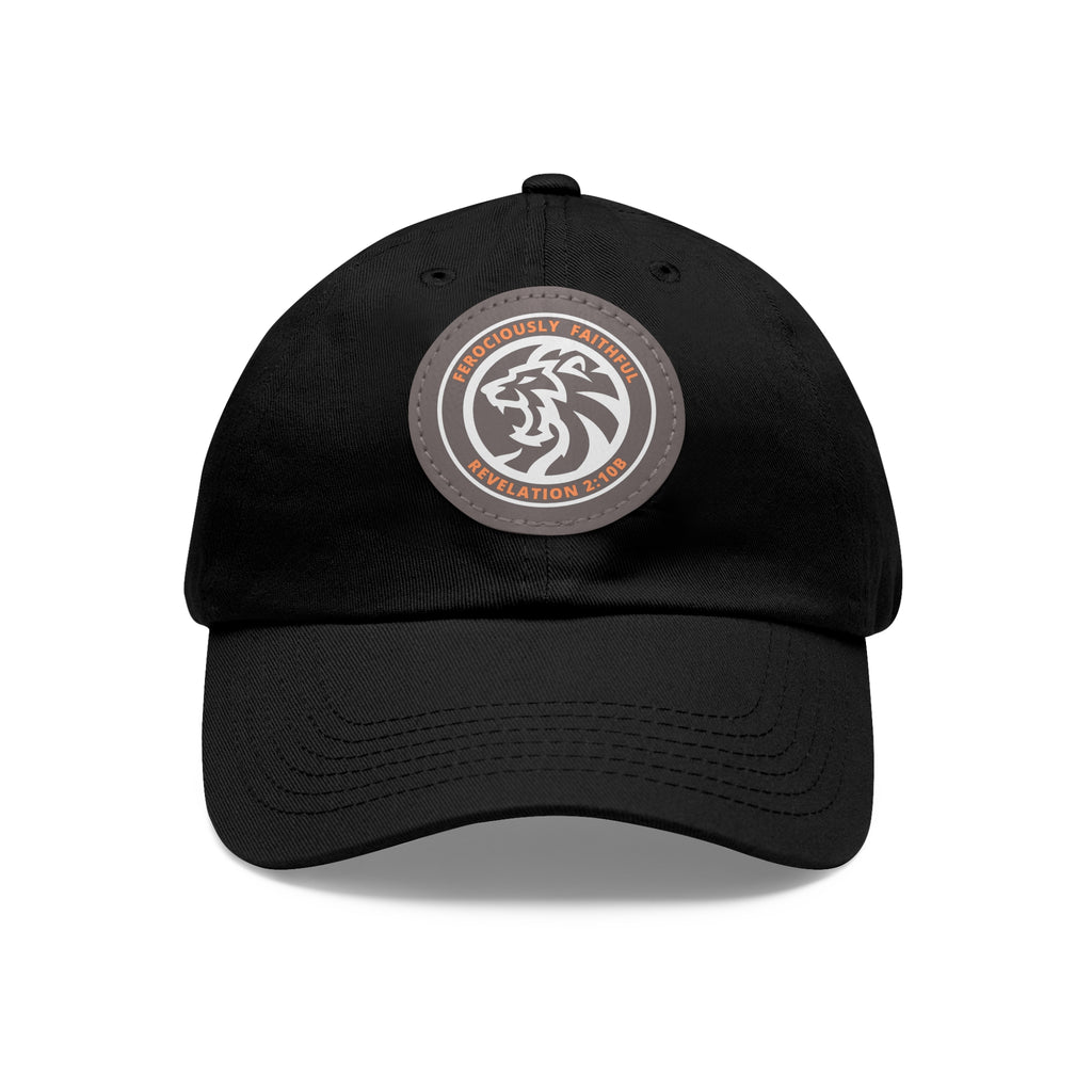 Lion Leather Patch Hat