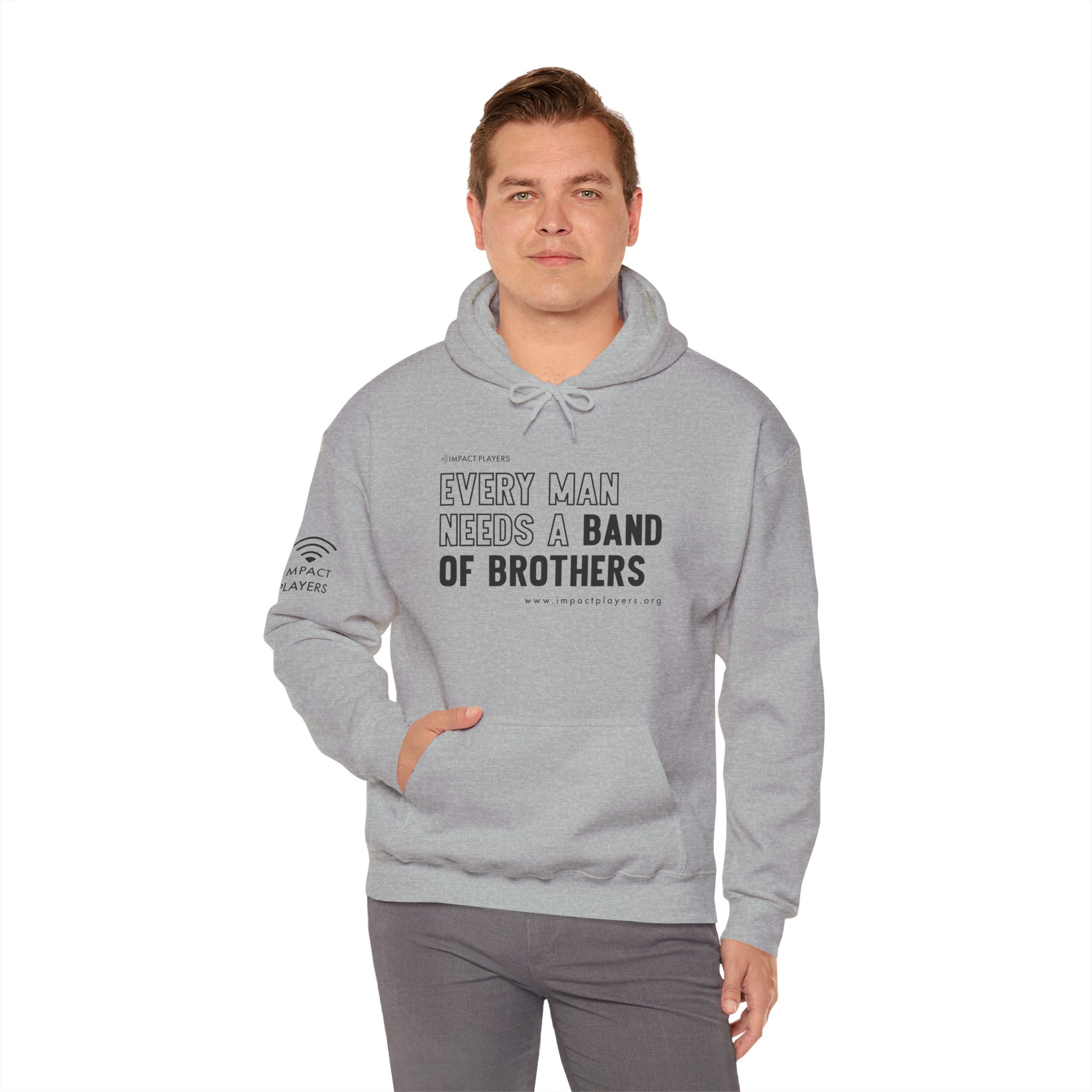 Every Man Needs a Band of Brothers Hoodie (Black Print)