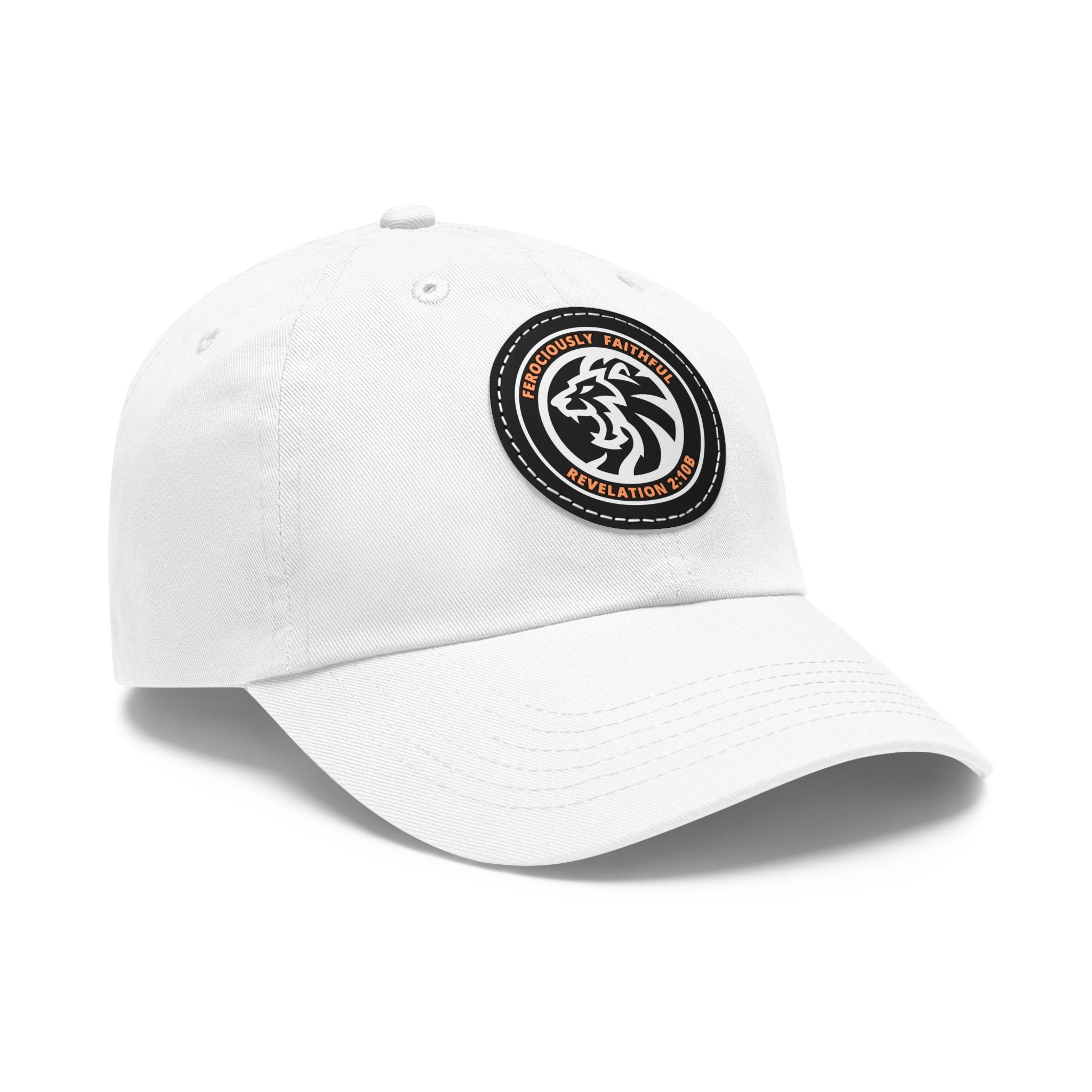 Lion Leather Patch Hat
